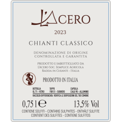 Chianti Classico DOCG 2023 – L’Acero